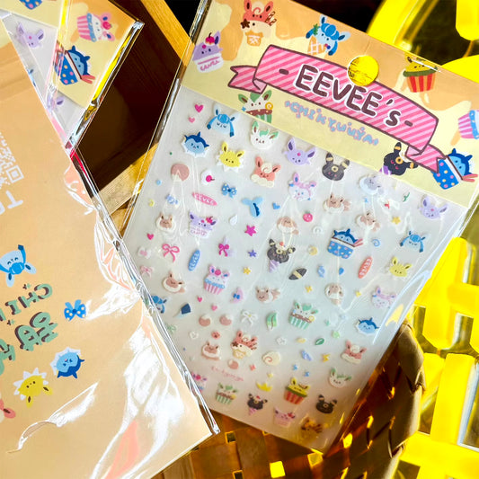 Eevee's Dessert Dream Nail Stickers