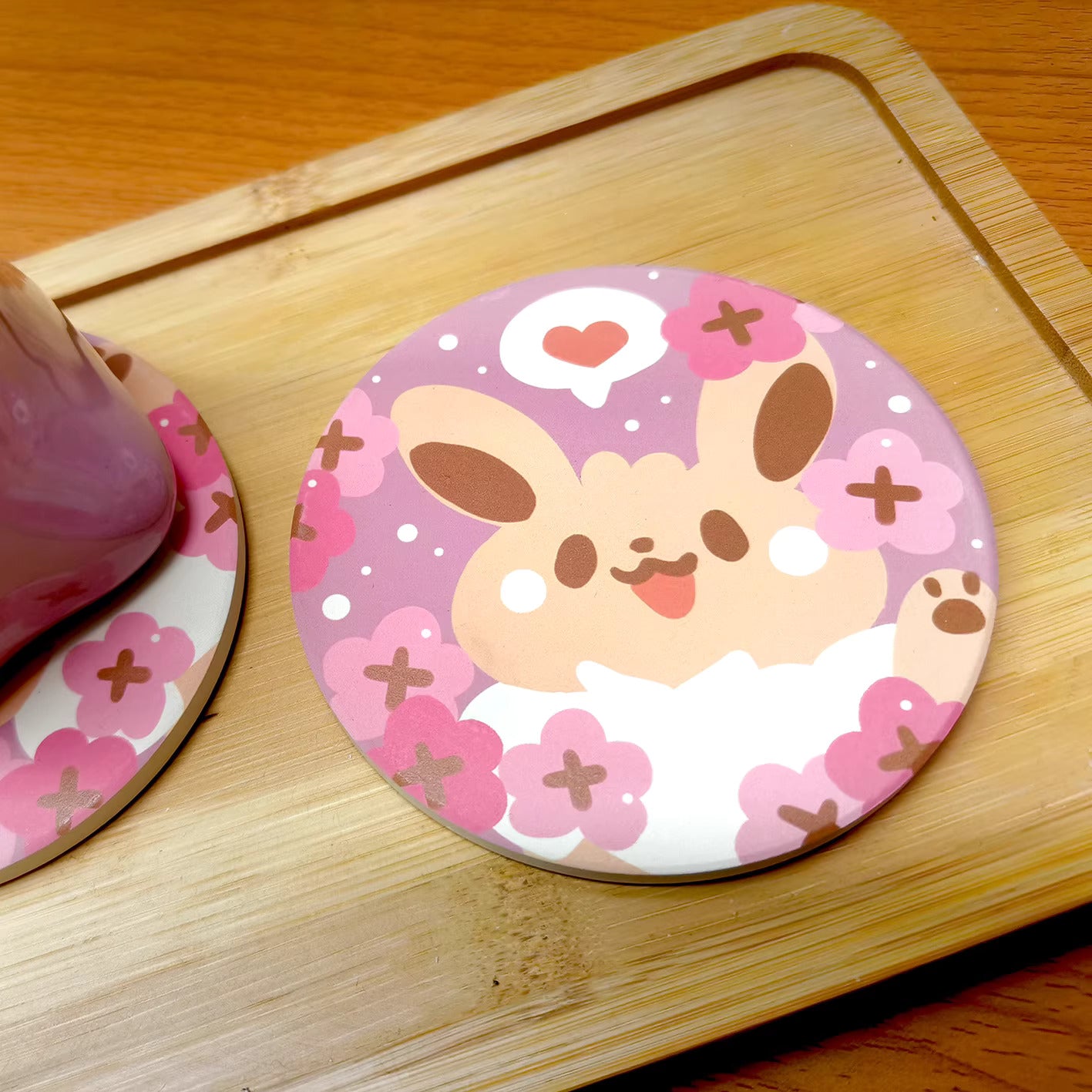 Spring Blossom Eevee Coaster