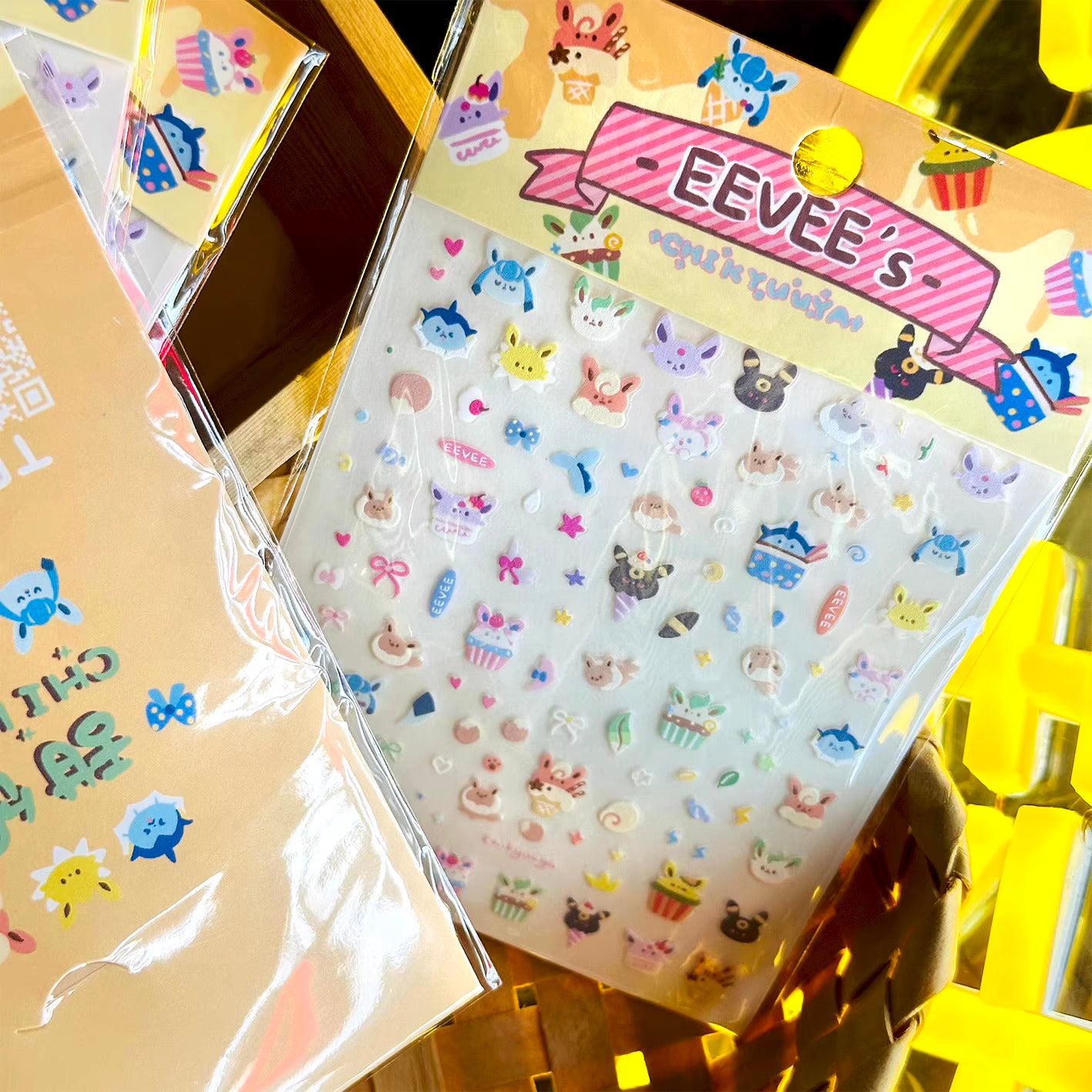 Eevee's Dessert Dream Nail Stickers