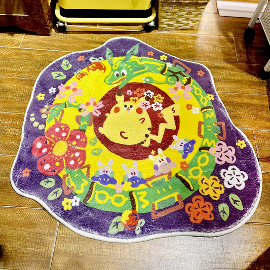 Pikachu and Rayquaza Rug